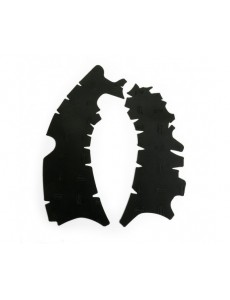 PROTEÇÕES DE CHASSIS GOMA DE BORRACHA VIBRAM YAMAHA YZ-F 250 / 450 2018-2019 - PRETO